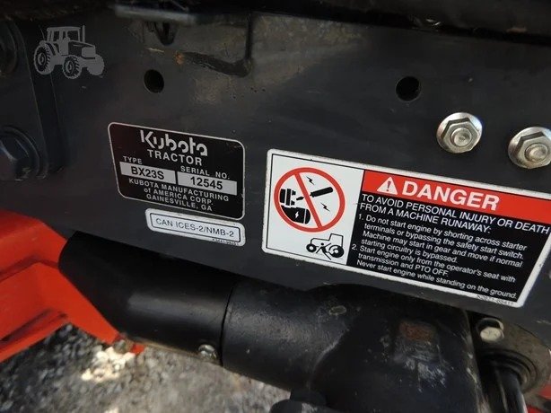 2017 KUBOTA BX23S